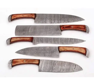 Ensemble de couteaux de cuisine de luxe en acier inoxydable, bloc de rangement, avec aiguiseur, 8 couteaux à steak, Konoll en bois, 16 pièces - Product Image 2