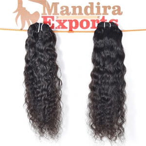 Venta al por mayor 100% Cutícula alineada Remy Virgen sedoso negro rizado tejido mechones templo camboyano extensiones de cabello humano - Product Image 2