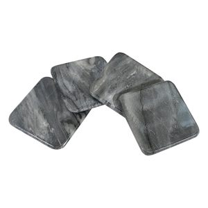 Decorative Classic Marble Round <b>Coaster</b> Natural <b>Black</b> Eco-Friendly Anti-Slip Kitchen Accessories - Product Image 6