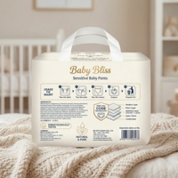 Sac à couches pour bébé BOPOFONE BP001 personnalisé en LDPE, imprimé en héliogravure, avec poignée et soufflet latéral renforcé pour les soins personnels