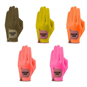 Gants de golf en cuir d'agneau de haute qualité, imperméables, respirants, doux au toucher, personnalisés en gros, OEM, pour les sports unisexes - Product Image 1
