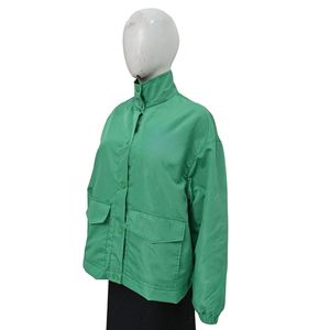 แจ็กเก็ตกันลมบอมเบอร์กันลมผ้าใบคุณภาพสูงสำหรับผู้ชายแจ็คเก็ตผ้าใบกันน้ำพิมพ์โลโก้ตามสั่ง - Product Image 6