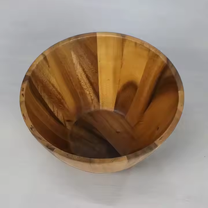 Cuenco de madera decorativo gratis en acabado pulido natural para el hogar, hoteles y restaurantes Cuenco de madera personalizado de glowin fashion - Product Image 5