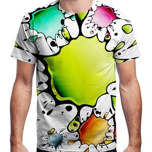 เสื้อยืดแขนสั้นแบบสวมหัวของผู้ชายเสื้อยืดพิมพ์ซับลิเมชันทำจากผ้าฝ้ายเส้นใยไม้ไผ่ - Product Image 4