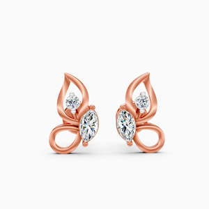 Pendientes de Diamantes Cultivados en Laboratorio en Oro Amarillo para Mujer, Corte Brillante Redondo, Clásicos para Boda, Chapados en Oro de 14k-22k - Product Image 6