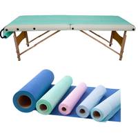 Rouleau de draps jetables imperméables en PE pour table d'examen médical, couvre-lit pour clinique, spa, table de massage