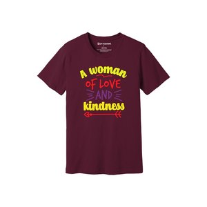 Thèmes de gentillesse imprimer 100% t-shirt en tissu de coton 160-180 à lourd GSM 12 couleurs disponibles Personnalisé votre propre conception et placement - Product Image 2
