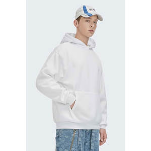 Sudadera con capucha térmica de lana de algodón 100% para hombre, Jersey informal cálido de invierno, Sudadera con capucha de manga larga a la moda - Product Image 1