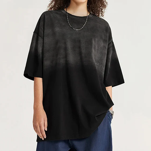 Jersey de peso pesado de gran tamaño para mujer, camiseta de lavado ácido, camiseta de estilo Vintage de algodón pesado desteñido, camisetas de gran tamaño para mujer, lavado vintage - Product Image 6