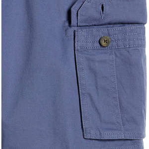 Best Quality 100% Cotton Solid Casual <b>Cargo</b> Men's <b>Shorts</b> Side Pockets <b>Elastic</b> <b>Waist</b> Breathable Fabric Six Pockets for - Product Image 6