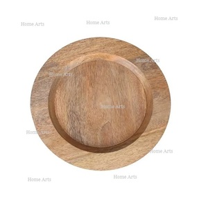 Plaque de chargeur en bois de conception tendance plaque d'exposition de taille personnalisée de forme ronde pour un restaurant et un hôtel - Product Image 4