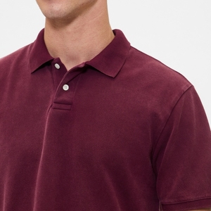 Polo pour homme en coton premium, col classique, confortable, décontracté, élégant, manches courtes, haut quotidien - Product Image 4