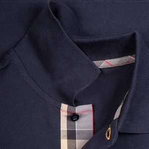 Polo liso de manga corta de alta calidad para hombre, tela de lona transpirable, logotipo personalizado bordado, patrón sólido, diseño de Jersey - Product Image 5