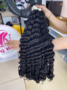 Extensiones de cabello humano virgen Remy vietnamita 100% Natural de la mejor calidad, ondulado profundo para mujeres negras, longitud estirada de 30 pulgadas - Product Image 5