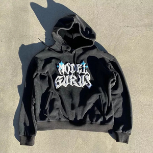 OEM Design Ensemble de survêtements d'hiver unisexe à capuche 3D pour deux pièces délavés à l'acide pour hommes - Product Image 4