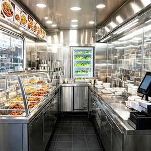 Camión de Comida Móvil Personalizable con Cocina Completa y Equipamiento Comercial para Hot Dogs al Estilo de <span class=keywords><strong>Chicago</strong></span> - Product Image 2
