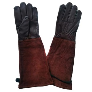 Gants OEM en cuir de mouton refendu à deux doigts Gants de sécurité industriels ignifuges anti-coupure Caractéristiques extérieures - Product Image 4