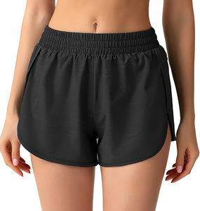 Novedad, Pantalones Cortos Deportivos de Cintura Media, Color Sólido, 100% Algodón, Tejido Transpirable de Secado Rápido, Ropa Interior Informal para Mujer con Cordón Ajustable de BD - Product Image 4