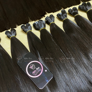 Luxury <b>Cheap</b> Bone Straight Virgin Hair <b>Extensions</b> Vietnam Raw Human Hair HD Lace Wigs Double Drawn Genius Weft Weaves and Wigs - Product Image 4