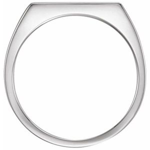 Stainless Steel Rectangle Signet <b>Ring</b> Trendy Fashionable 18K Rose Gold Plated Inlay Gift for Children - Product Image 2