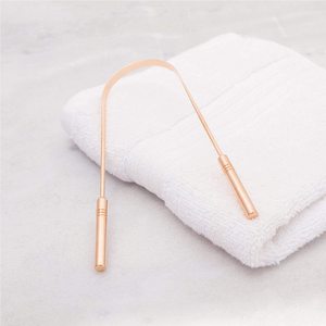 Best Selling Custom Ayurveda Copper Tongue Scraper Ayurvedic Tongue Cleaner Copper for Adults & Kids - Product Image 6