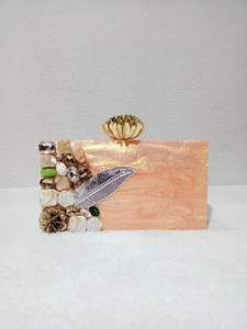 Pochette de soirée pour femme, style animal, faite à la main, en strass, en forme de corne ronde, de luxe, en gros - Product Image 5