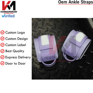 Sangles de cheville de fitness avec anneaux en D, manchons de soutien et boucle pour l'entraînement de la force des jambes en salle de sport, exercices de poulie, protection sportive - Product Image 4