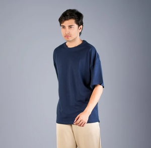 Camiseta de hombre de algodón 100% con hombros caídos de gran tamaño de la mejor calidad 180 GSM hecha a medida OEM antiarrugas de alta calidad de Bangladesh - Product Image 4