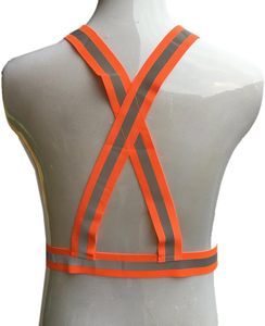 เสื้อกั๊กสำหรับผู้ใหญ่ที่มีน้ำหนักเบาปรับได้ความกว้าง4ซม. มีสายรัดสะท้อนแสงเสื้อกั๊กนิรภัยสำหรับจ๊อกกิ้งกลางแจ้ง - Product Image 3