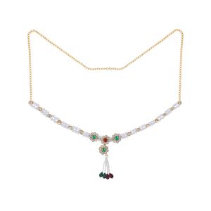 เครื่องประดับสำหรับเจ้าสาวมีพู่ห้อยสำหรับเจ้าสาวบอลลีวู้ดวินเทจเข็มขัดคาดเอวคริสตัลเคลือบทองแบบอินเดีย - Product Image 2