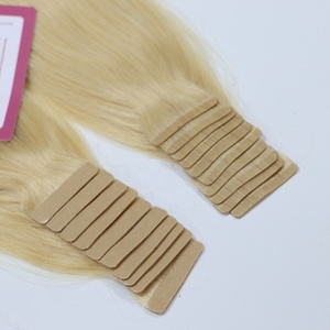 ผมต่อแบบยืดผมสีบลอนด์อ่อนแบบเทปแบบบางตรง - Product Image 5