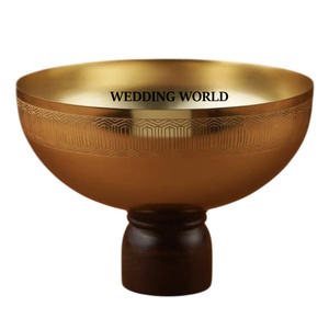 Matte Gold Finished <b>Chocolate</b> Bowl Round Shape Designer Sweet Bowl Classic Stylish <b>Fancy</b> <b>Chocolate</b> Bowl - Product Image 1