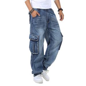 Pantalones Cargo de Estilo Nuevo Personalizados, Transpirables, de Corte Holgado para Hombre, Pantalones Vaqueros de Moda de Talla Grande para Hombre - Product Image 2