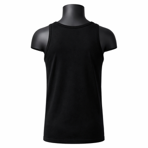 Camiseta sin Mangas Básica para Hombre al por Mayor, Chaleco de Jersey de Algodón Liso, Impresión de Logotipo Personalizado, Directo de Fábrica OEM - Product Image 2