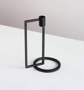 Candelero decorativo de aluminio fundido negro para espacio vital para decoración del hogar en Navidad, Pascua y Día de San Valentín - Product Image 5