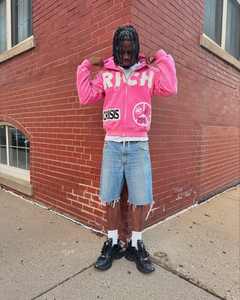 เสื้อมีฮู้ดสำหรับผู้ชายเสื้อฮู้ดเข้ารูปแบบรูดซิป420 GSM Boxy มีฮู้ดโอเวอร์ไซส์ผ้าซีดจางมีฮู้ดปักลายล้างกรด - Product Image 6