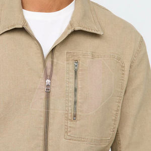Veste en toile décontractée pour homme, hiver, logo sur le devant, séchage rapide, tissu écologique et durable, pour les voyages, les activités de plein air et les activités quotidiennes - Product Image 6