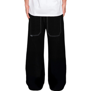 กางเกงยีนส์ขาตรงขากว้างสำหรับผู้ชาย, กางเกงยีนส์ลำลองทรงหลวมใส่ได้ทั้งชายและหญิง - Product Image 4