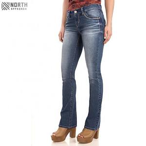 Nouveautés 2025, vente chaude, pantalon décontracté pour femmes, denim bleu, 3D, droit, respirant, taille mi-haute, sur mesure, grande taille - Product Image 1