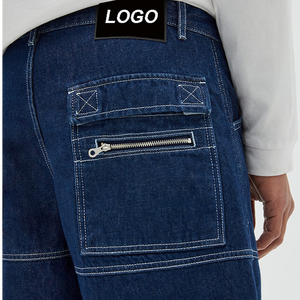 Marque privée personnalisée de haute qualité Short en jean évasé lourd pour hommes Short en jean - Product Image 2