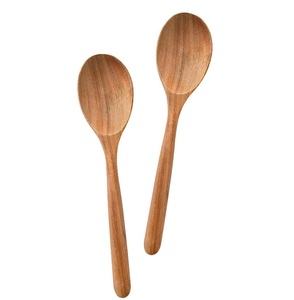 Ensemble de cuillères en bois faites à la main, lisses et écologiques, collection d'ustensiles de cuisine parfaits pour la cuisine, le service et le mélange - Product Image 1