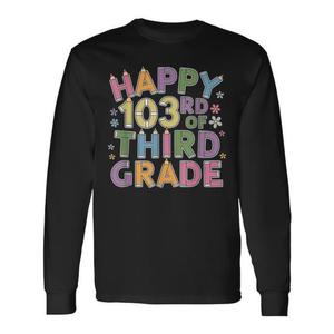 Maglietta a Maniche Lunghe Promozionale per la Celebrazione del 103° Giorno di Scuola della Terza Classe - Product Image 1