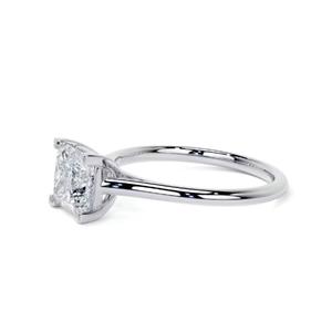 Bague en diamant IGI Princess Cut Lab Grown 14K or blanc massif F couleur VS1 clarté bijoux de mariage - Product Image 6