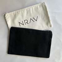 Vente en gros de pochette de voyage pour dames en promotion personnalisée sac de maquillage en coton à fermeture éclair