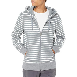 Sudaderas con cremallera de moda de alta calidad para hombres OEM personalizado al por mayor sudaderas con cremallera completa Slim Fit sudaderas con capucha de algodón con estilo - Product Image 1
