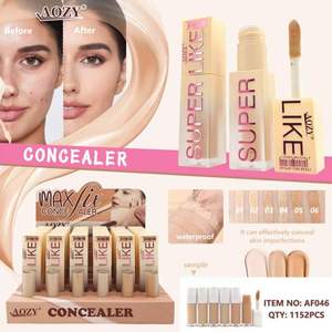AOZY 6-Color Liquid Concealer Set Waterproof Long-Lasting Full Coverage <b>Foundation</b> for Dark Circles Features Whitening Contour - Product Image 5