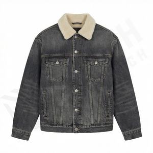 Veste en jean denim de couleur personnalisée légère pour femmes, manteau d'hiver chaud de qualité supérieure, confortable, élégant, vêtements de rue décontractés - Product Image 1