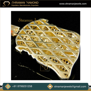 Cadeau d'anniversaire pour homme Pendentif Jésus glacé en or massif jaune 14K accrocheur Bijoux fins personnalisés VS Diamant naturel Religieux - Product Image 2