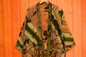 Tie Dye Robe <b>Dress</b> Hand Dyed Kimono Bathrobe Tie Dyed Mumu - Product Image 3