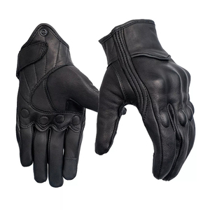 Guantes de dedo completo unisex para motocicleta, transpirables, duraderos, cómodos, de cuero, con pantalla táctil, para ciclismo diario, para uso médico, fabricados en Pakistán - Product Image 1